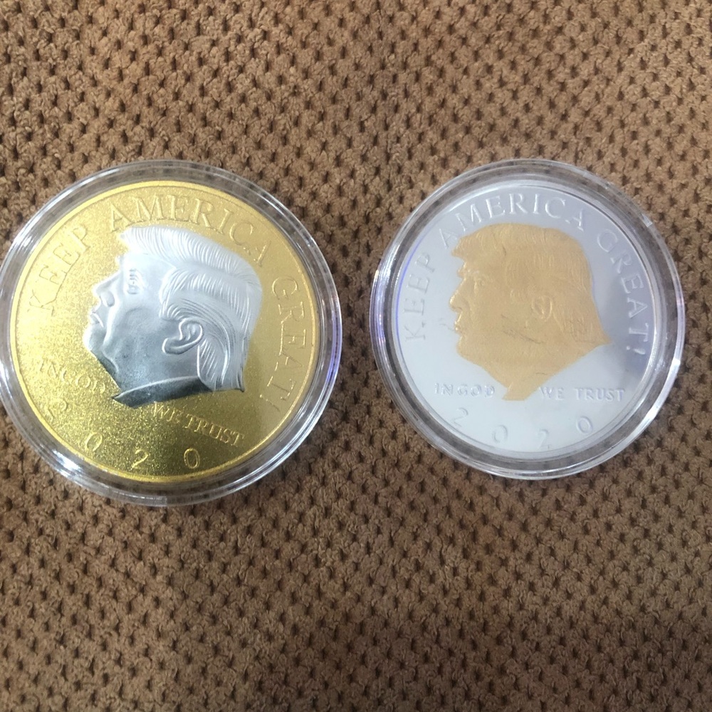 2 Vaulted rare Trump coins